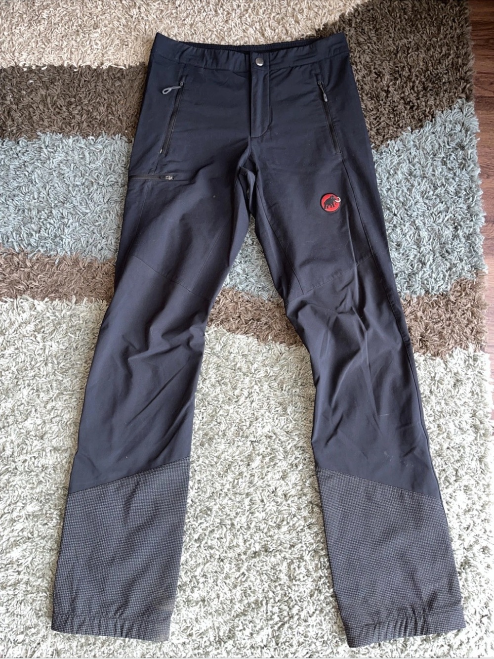 Mammut Men's Base Jump Advanced Softshell Pants, Size 28x32, Black
